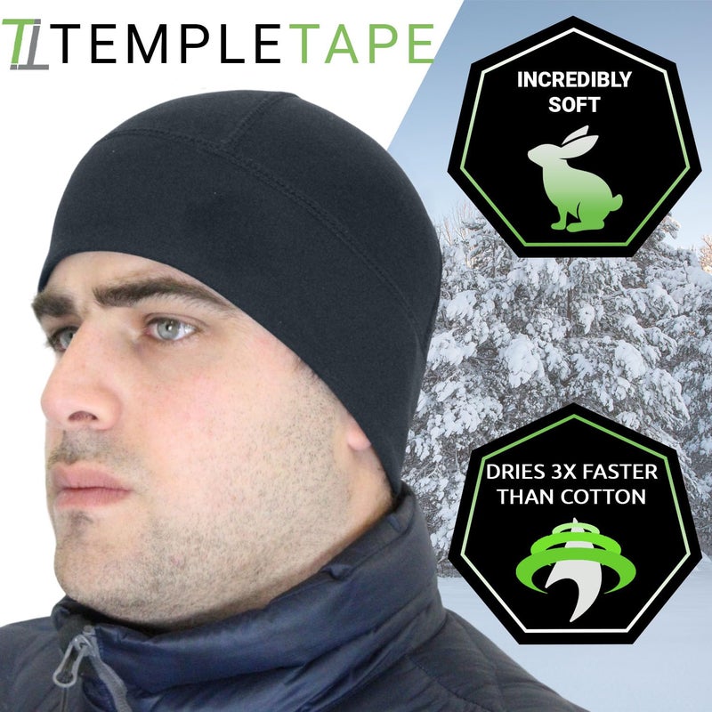 Temple Tape Tactical Fleece Watch Cap Beanie â€“ Skull Cap Fleece Hat - Graphite Grey - One Size (Fits Most Heads) - Image 4